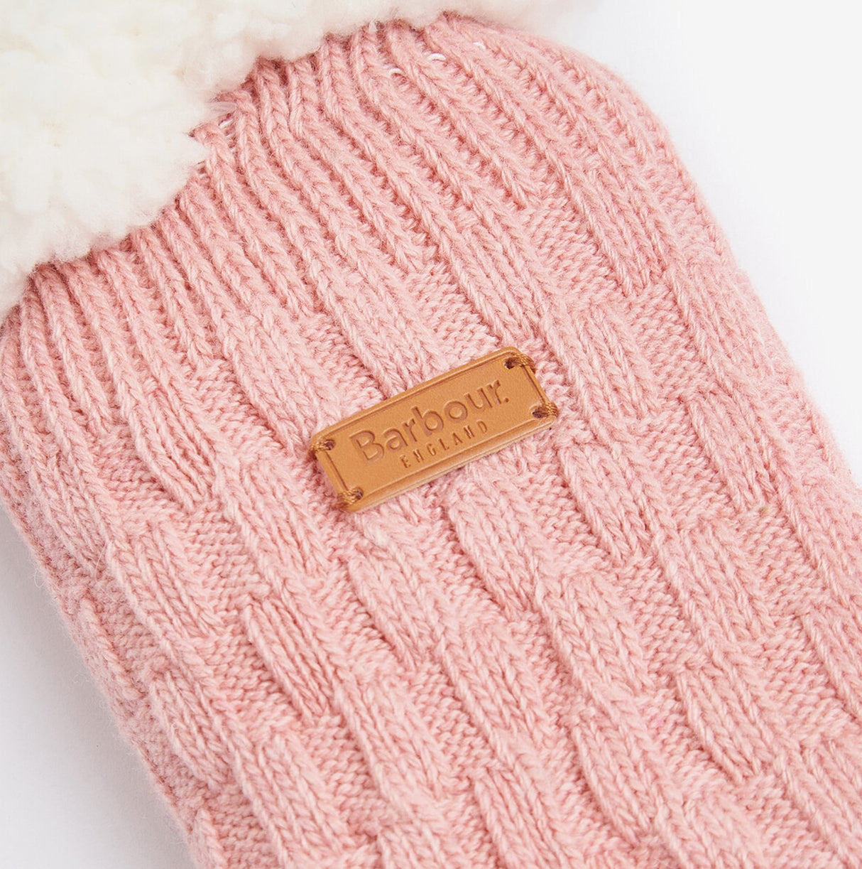 Barbour CABLE KNIT LOUNGE Socks Womens Socks Dusty Pink