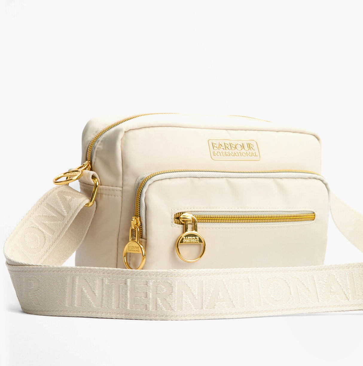 Barbour B.INTL QUALIFY Womens Crossbody Bag Light Pearl