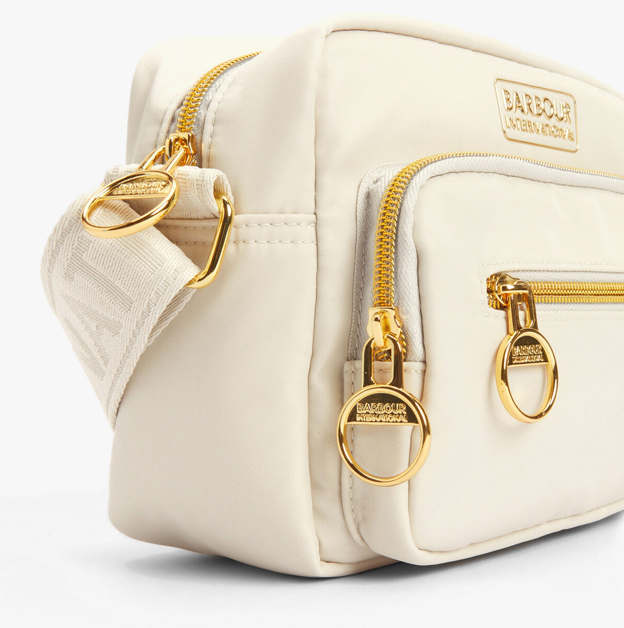 Barbour B.INTL QUALIFY Womens Crossbody Bag Light Pearl