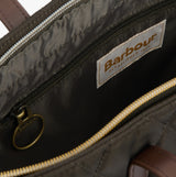 Barbour QUILTED Womens Tote Bag & Purse Olive
