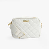 Barbour B.INTL QUILTED SLOANE Womens Crossbody Bag Gloss Silver Birch