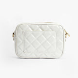 Barbour B.INTL QUILTED SLOANE Womens Crossbody Bag Gloss Silver Birch