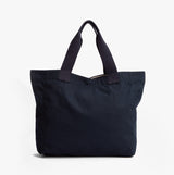 Barbour LOGO Womens Holiday Tote Bag Navy/Stone