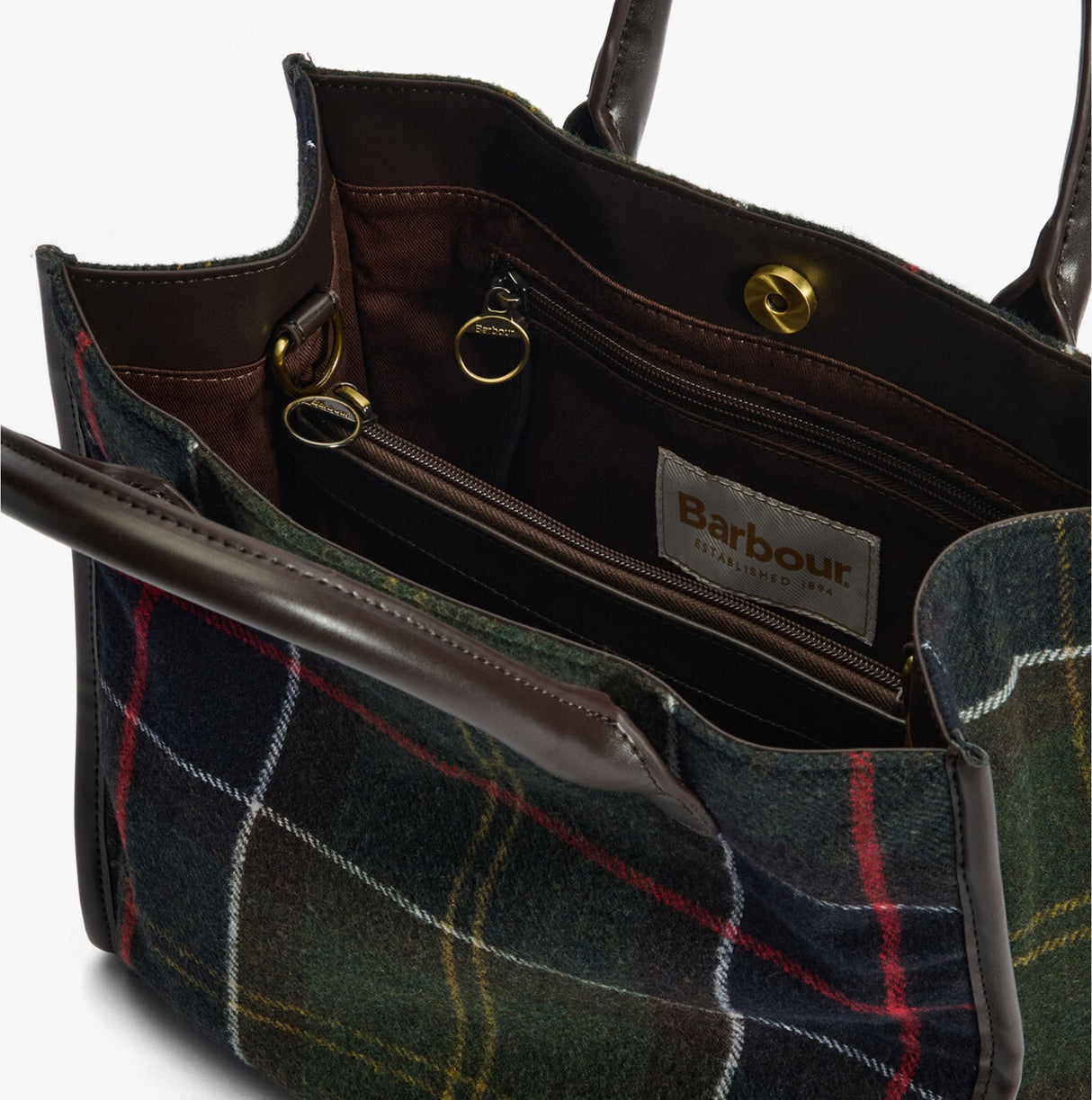 Barbour BARRHILL TARTAN Womens Tote Bag Classic Tartan