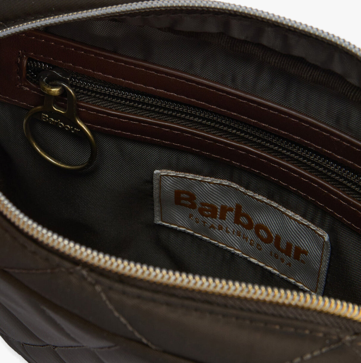 Barbour QUILTED Crossbody Bag Womens Olive