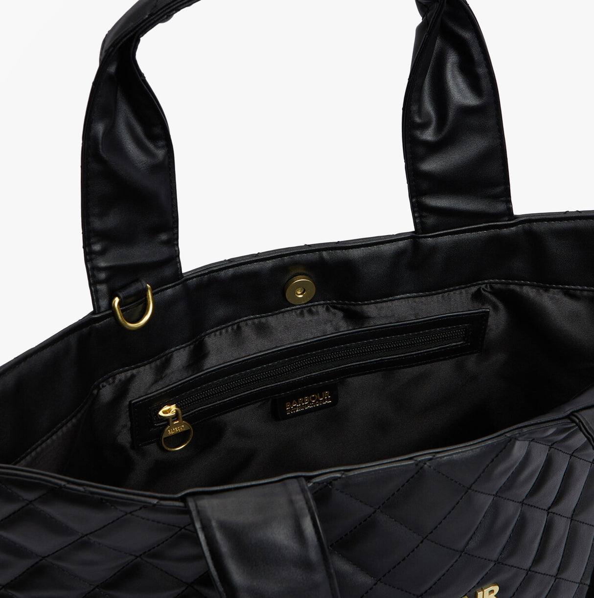 Barbour B.INTL BATTERSEA QUILTED Womens Mini Tote Bag Black