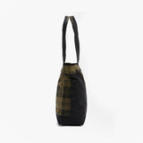 Barbour MYA PATCHWORK Tote Bag Womens Tote Bag Black/Olive Check