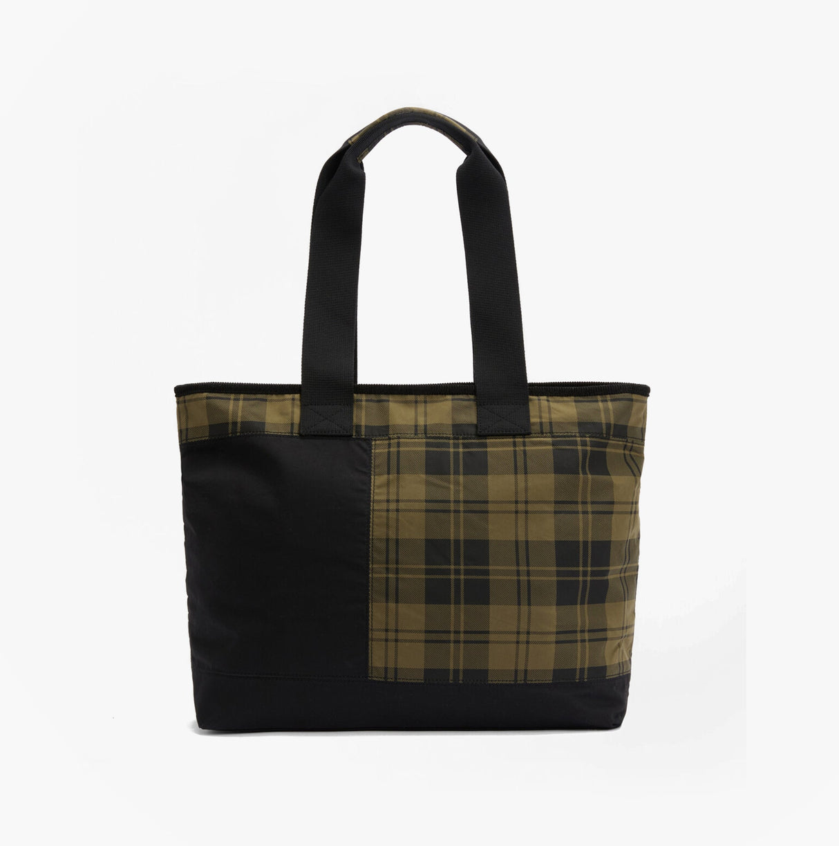 Barbour MYA PATCHWORK Tote Bag Womens Tote Bag Black/Olive Check