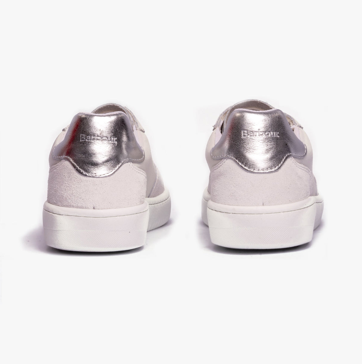Barbour CELESTE Womens Casual Trainers White/Silver