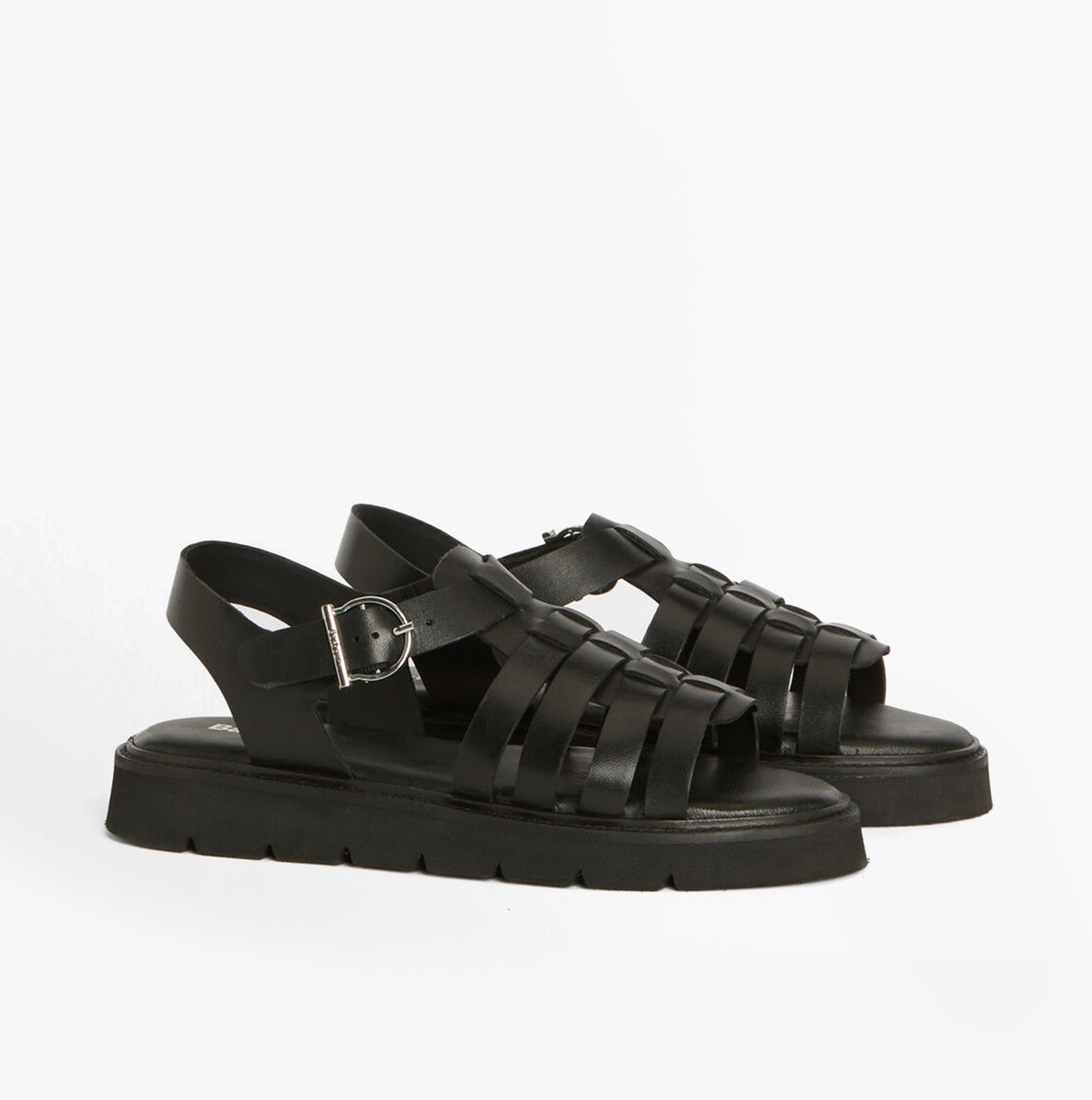 Barbour OTTERBURN Womens Fisherman Sandals Black