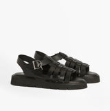 Barbour OTTERBURN Womens Fisherman Sandals Black