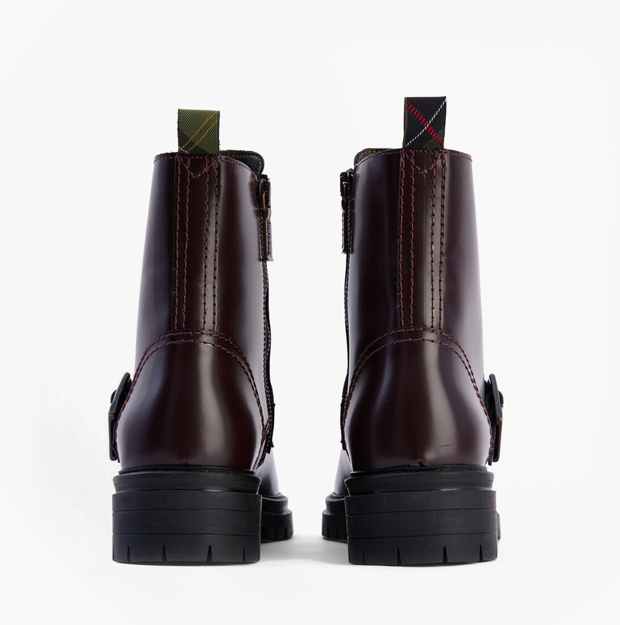 Barbour OUSEBURNE Womens Lace Up Boots Cherry Glace