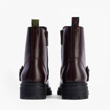 Barbour OUSEBURNE Womens Lace Up Boots Cherry Glace
