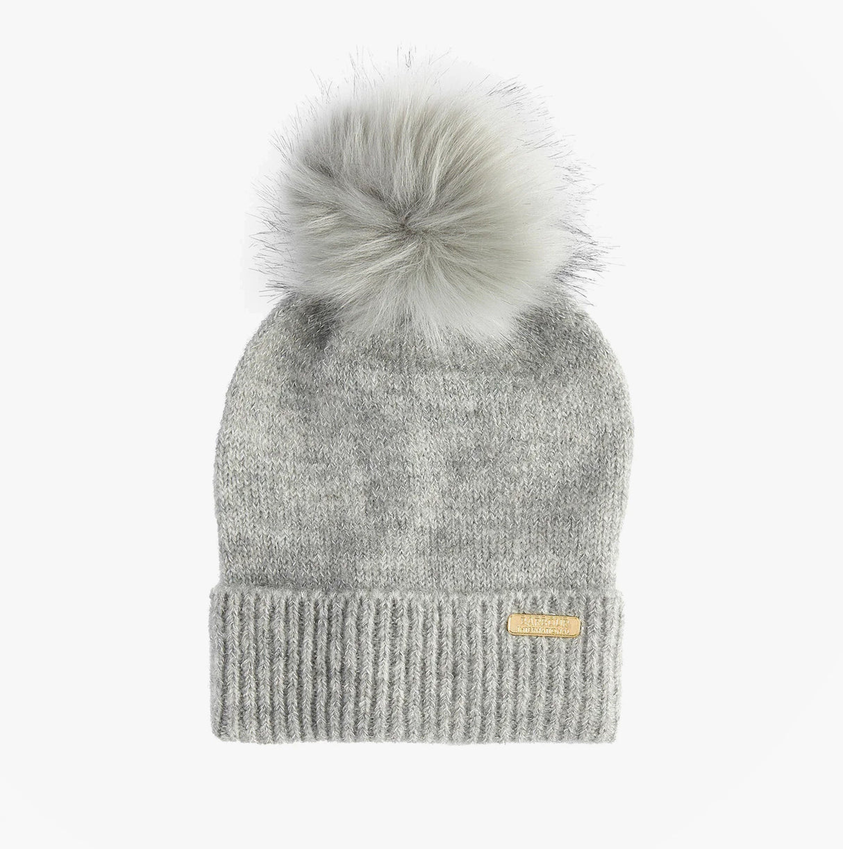 Barbour SPARKLE BEANIE & SCARF Womens Gift Set Grey Marl