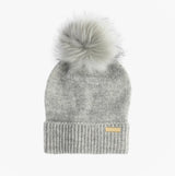 Barbour SPARKLE BEANIE & SCARF Womens Gift Set Grey Marl