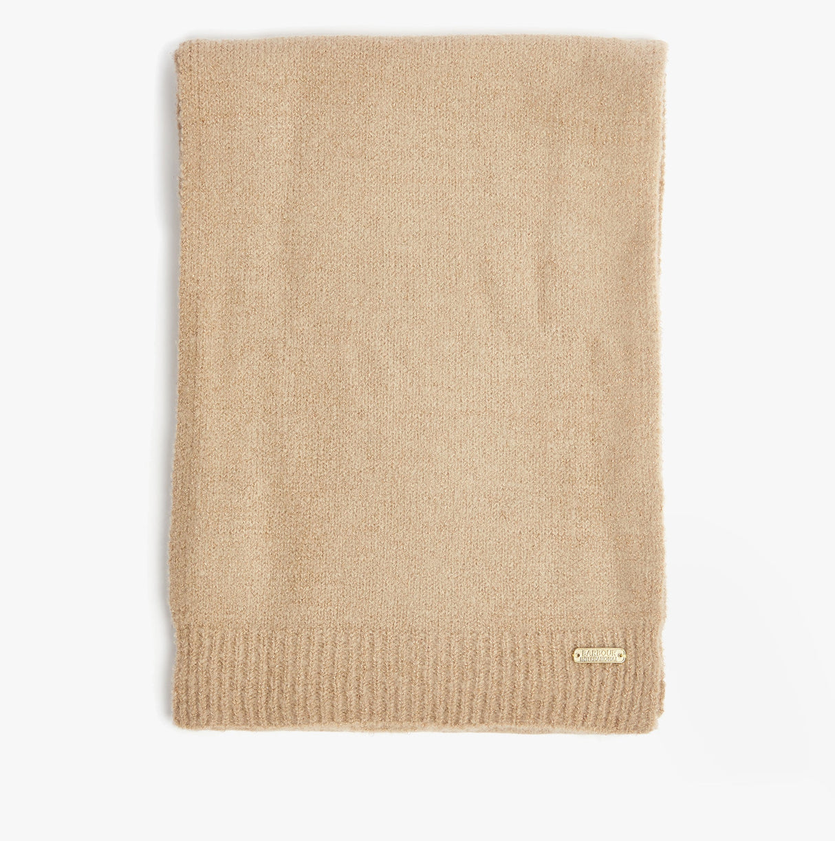 Barbour SPARKLE BEANIE & SCARF Womens Gift Set Oat