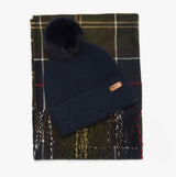 Barbour DOVER BEANIE & HAILES SCARF Womens Gift Set Classic