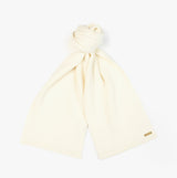 Barbour MALLORY BEANIE & SCARF Womens Gift Set Optic White
