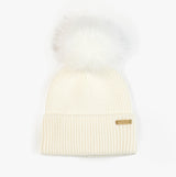 Barbour MALLORY BEANIE & SCARF Womens Gift Set Optic White