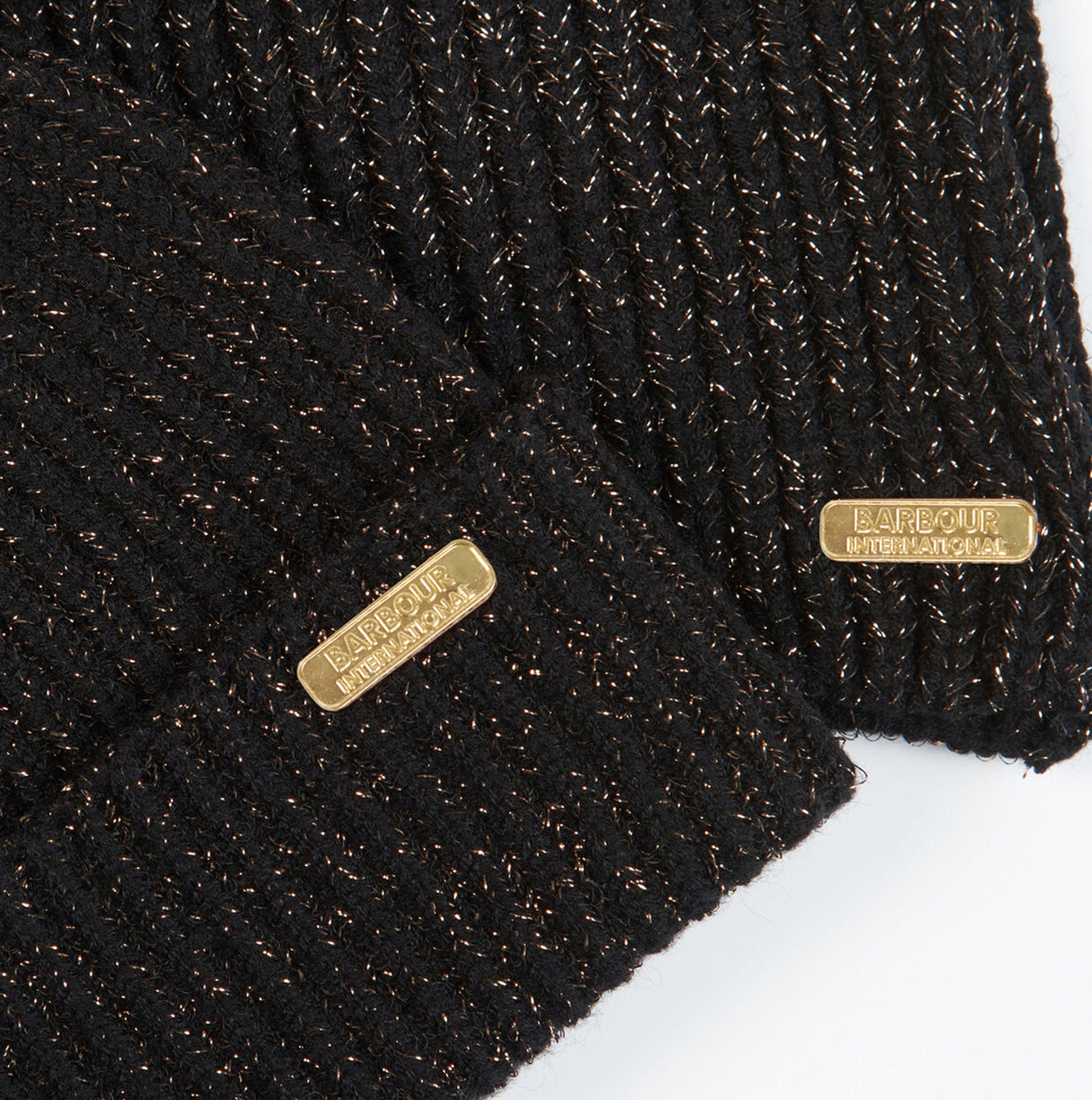 Barbour ESTORIL BEANIE & SCARF Womens Gift Set Black