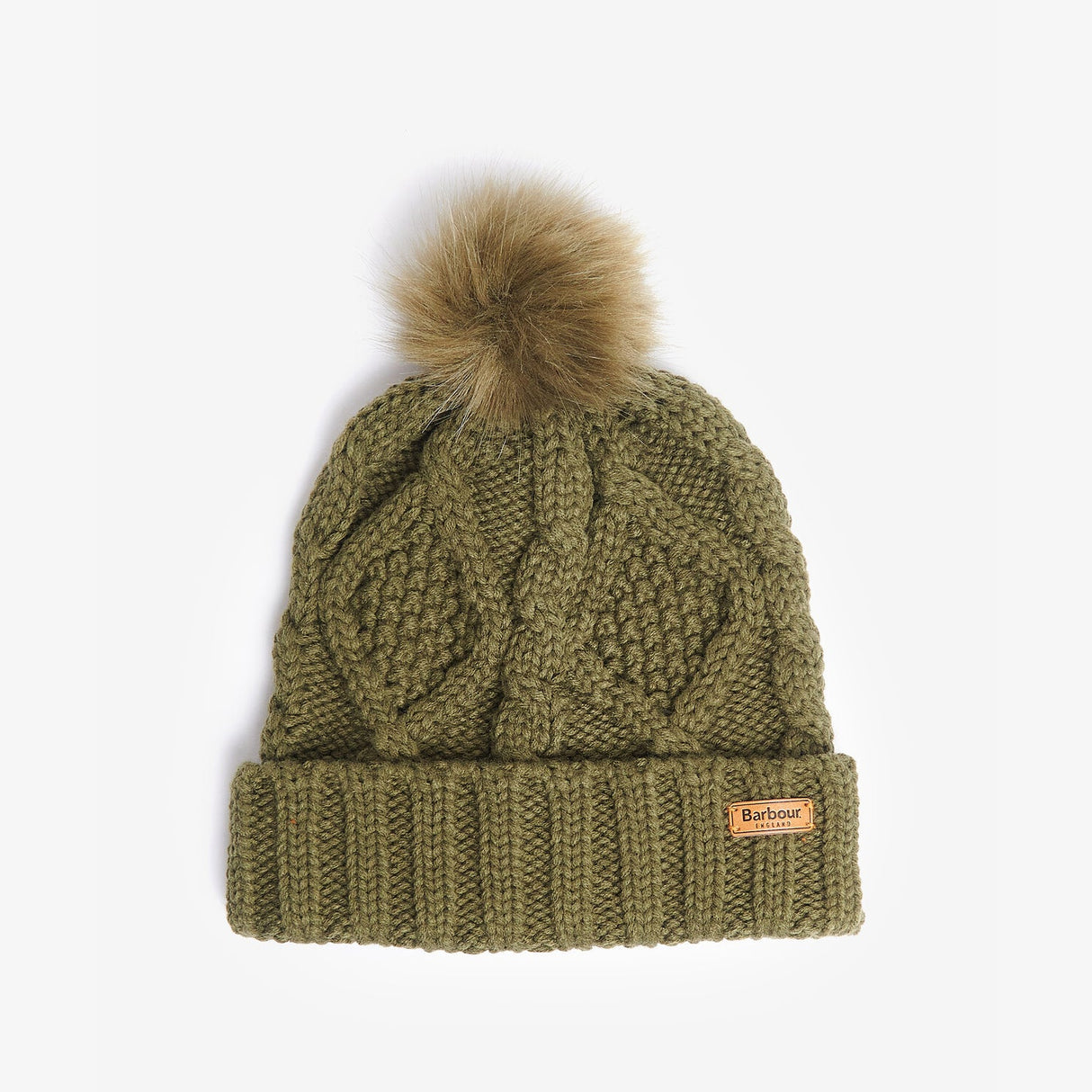 Barbour RIDLEY BEANIE & SCARF Gift Set Womens Olive
