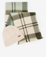 Barbour PENDLE BEANIE & BLAIR SCARF Gift Set Womens Soft Mint