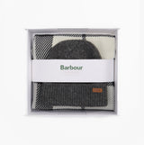 Barbour PENDLE BEANIE & BLAIR SCARF Gift Set Womens Monochrome