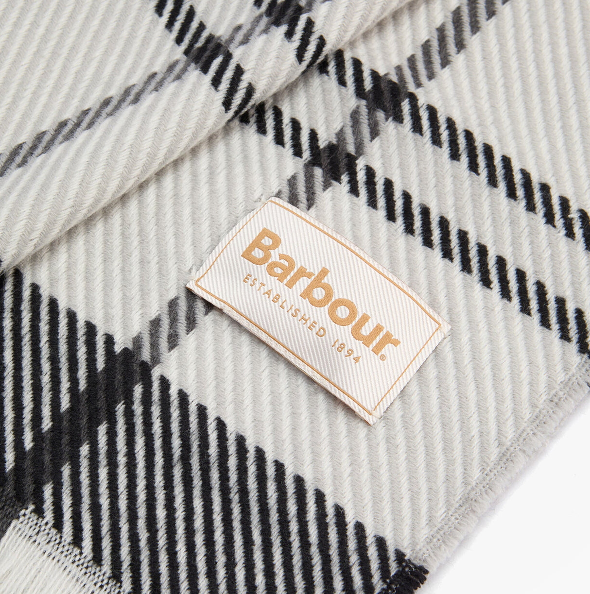 Barbour PENDLE BEANIE & BLAIR SCARF Gift Set Womens Monochrome
