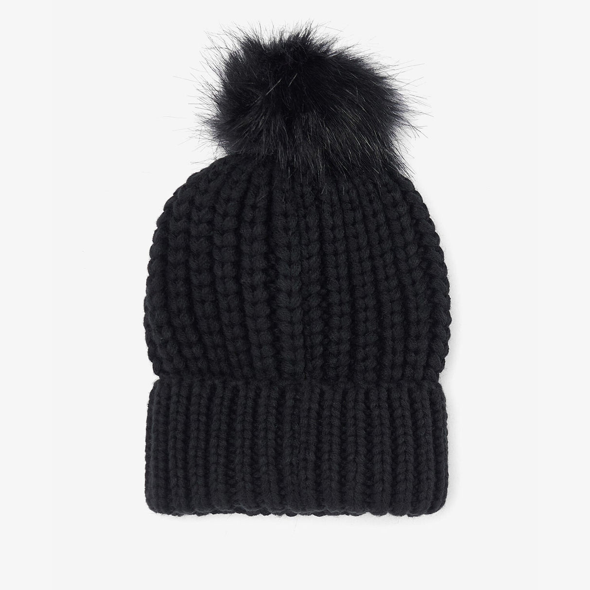 Barbour SALTBURN Womens Pom-Pom Beanie Black