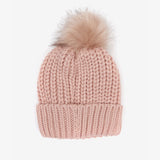 Barbour SALTBURN Womens Pom-Pom Beanie Pink