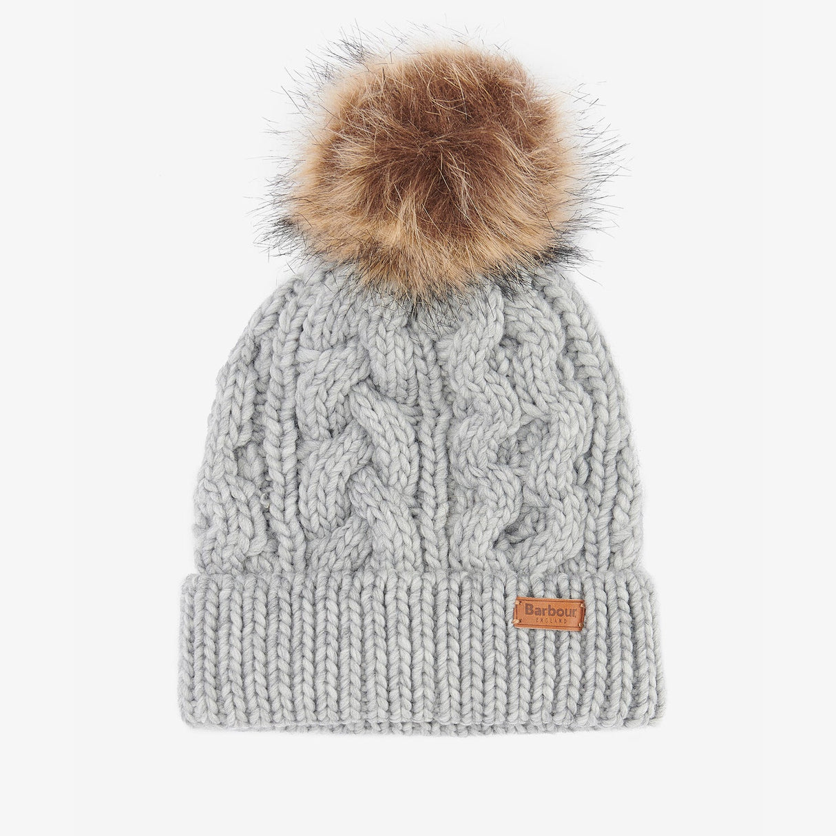Barbour PENSHAW Womens Pom-Pom Beanie Grey