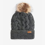 Barbour PENSHAW Womens Pom-Pom Beanie Charcoal
