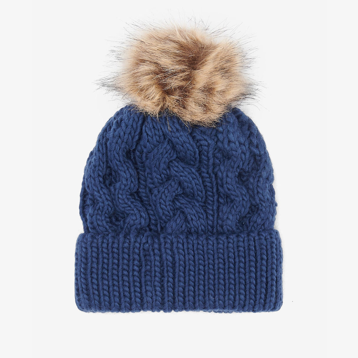 Barbour PENSHAW Womens Pom-Pom Beanie Navy