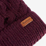 Barbour PENSHAW Womens Pom-Pom Beanie Bordeaux