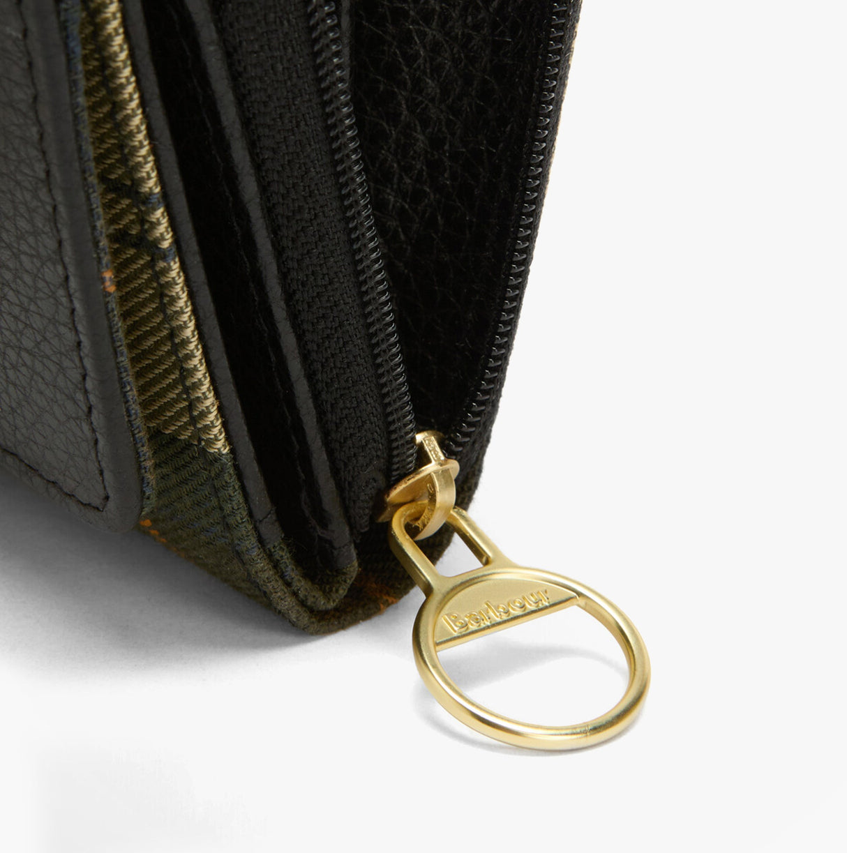 Barbour ROSA LEATHER French Purse Womens Black