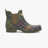 Barbour WILTON Womens Ankle Wellington Boots Classic Tartan