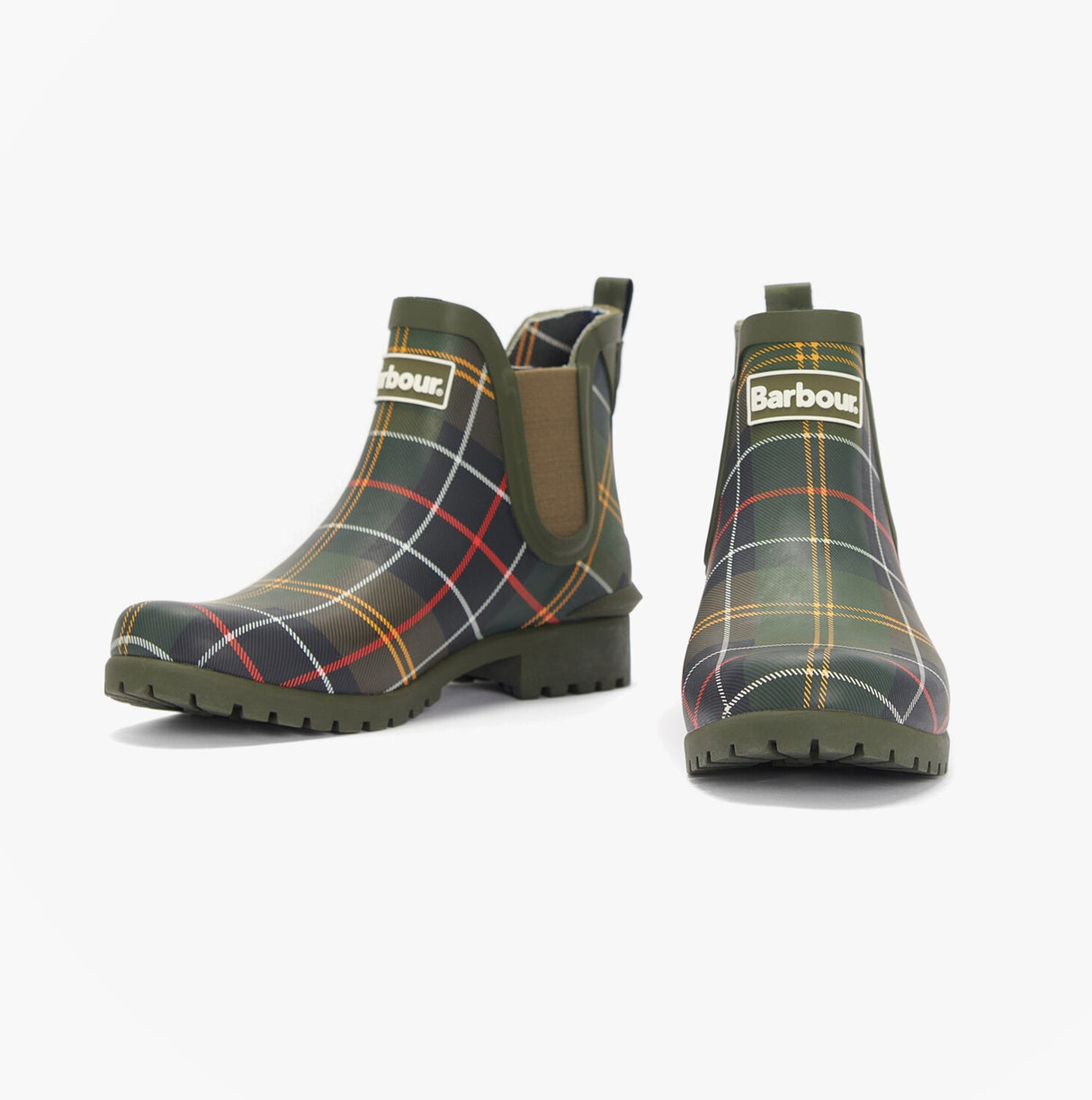 Barbour WILTON Womens Ankle Wellington Boots Classic Tartan