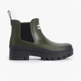 Barbour HALTON Womens Chelsea Wellies Olive/Black