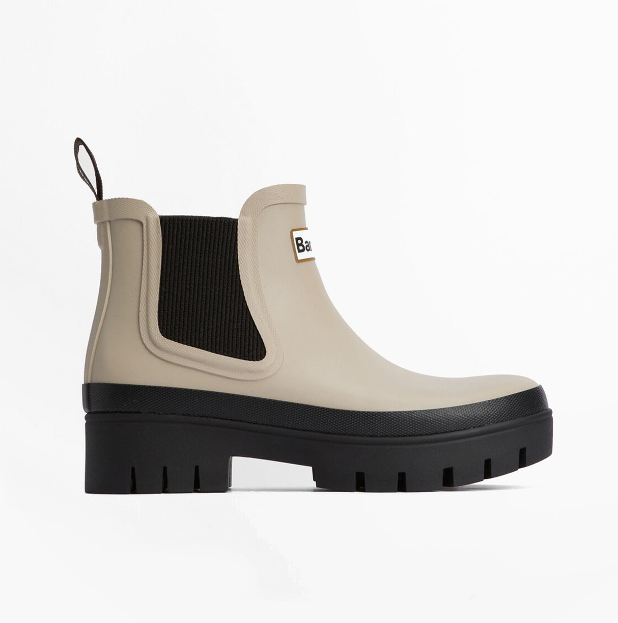 Barbour HALTON Womens Chelsea Wellies Light Sand/Black