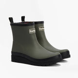 Barbour PORTREE Womens Wedge Wellies Dusky Olive/Black