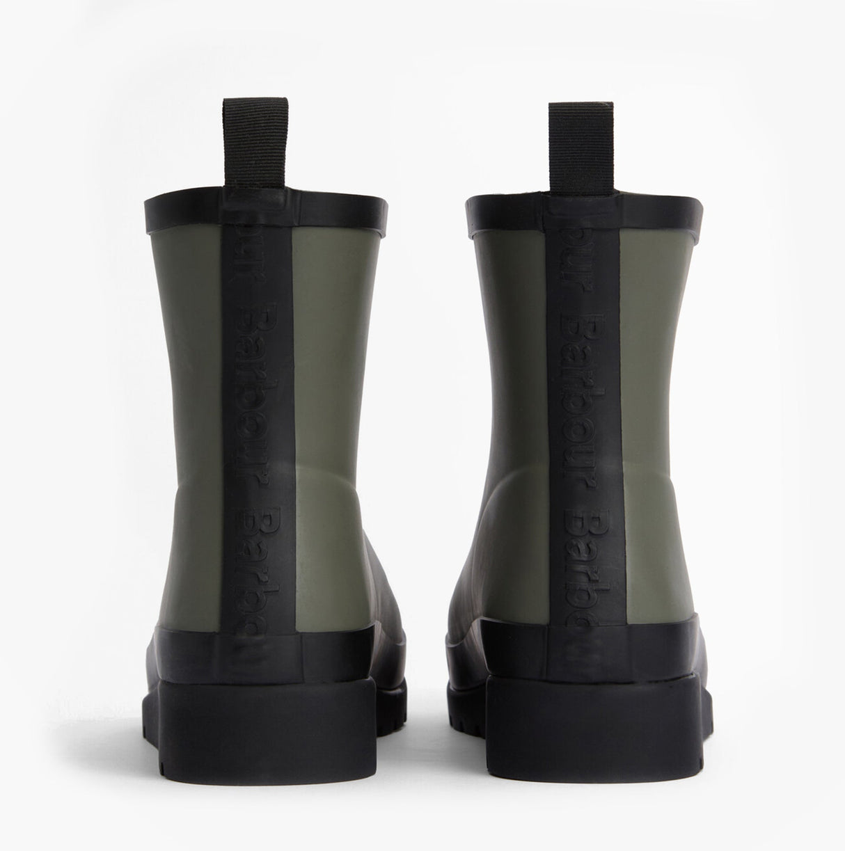 Barbour PORTREE Womens Wedge Wellies Dusky Olive/Black