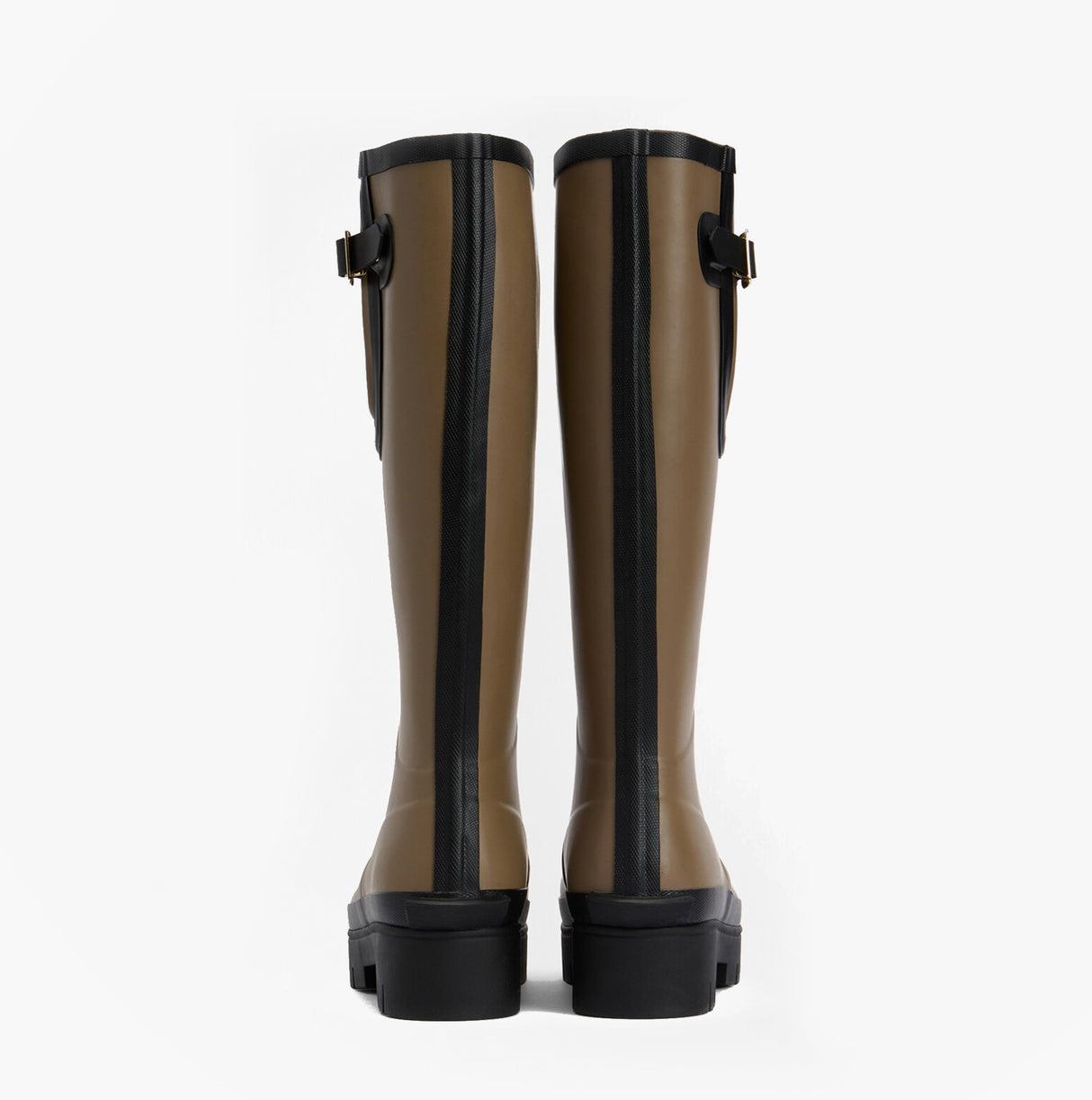 Barbour LEIGHTON Womens Tall Wellies Military Brown/Black