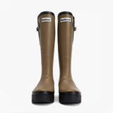 Barbour LEIGHTON Womens Tall Wellies Military Brown/Black