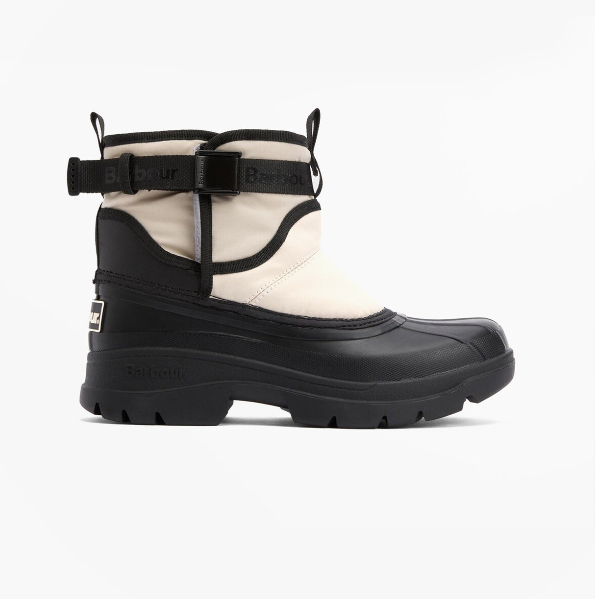 Barbour BRAYBOURN Womens Duck Boot Wellies Beige/Black