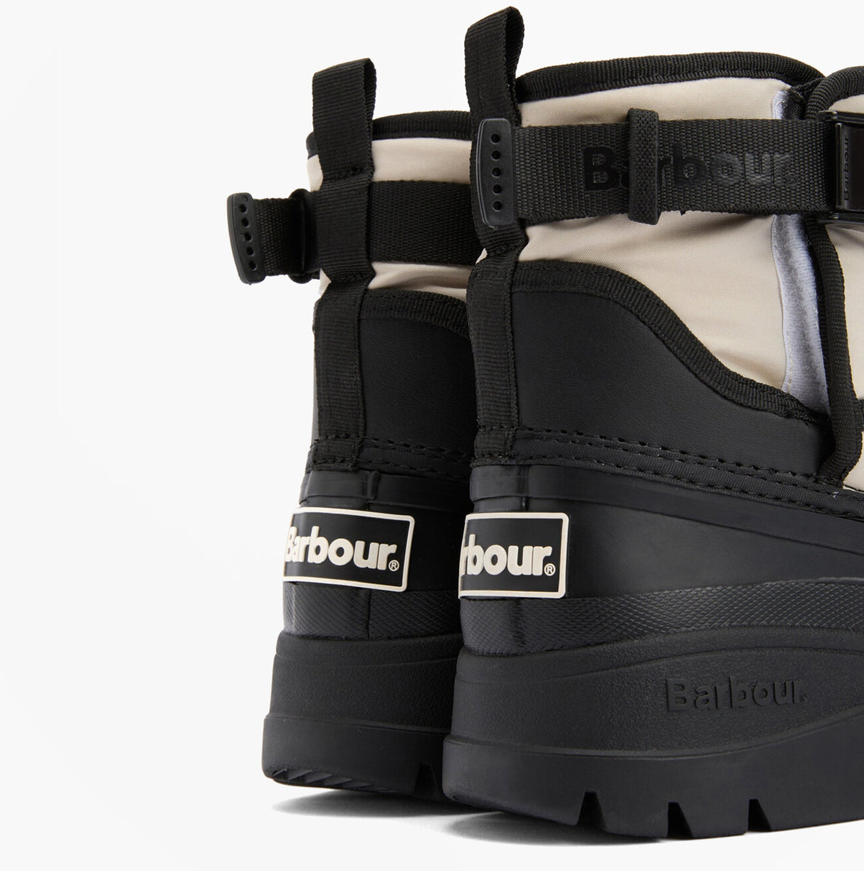 Barbour BRAYBOURN Womens Duck Boot Wellies Beige/Black