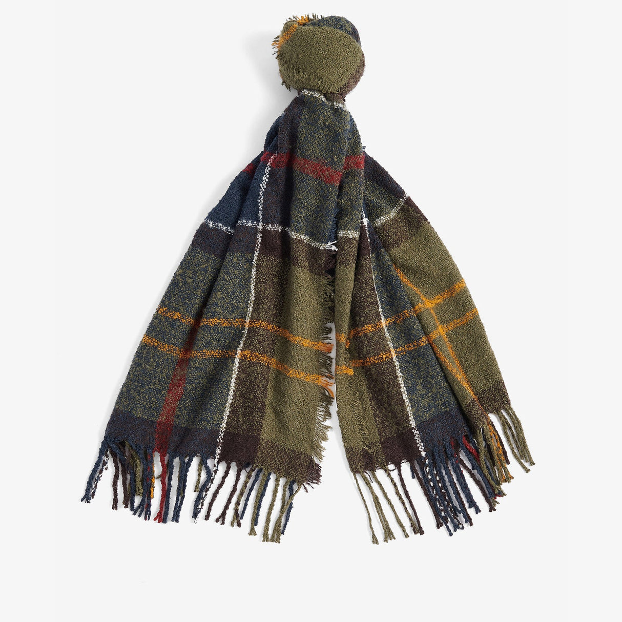 Barbour TARTAN BOUCLE Scarf Womens Classic