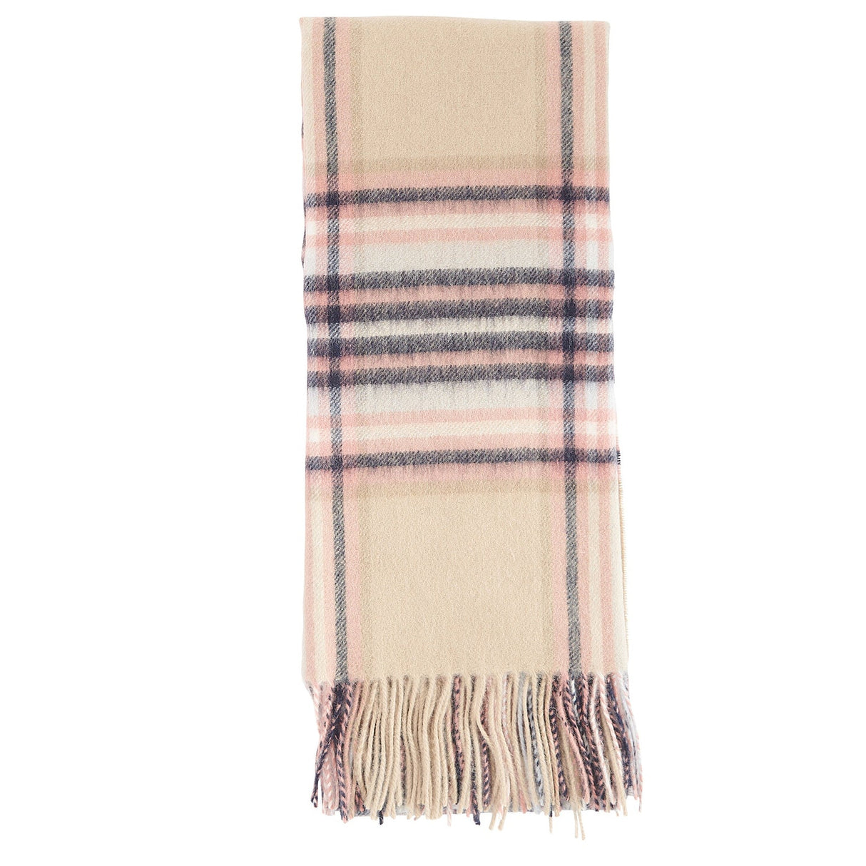 Barbour LONNEN Scarf Womens White Pepper