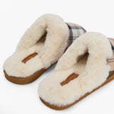 Barbour CLAUDIA Womens Mule Slippers Hessian Tartan