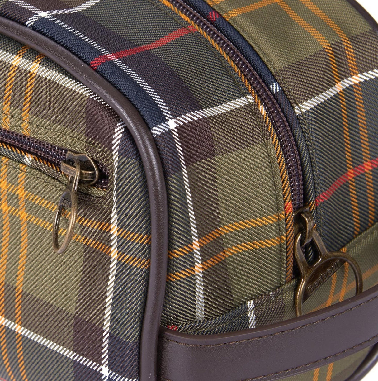 Barbour TARTAN Mens Wash Bag Classic Tartan