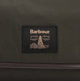 Barbour WAXED HANGING Mens Washbag Olive/Beacon